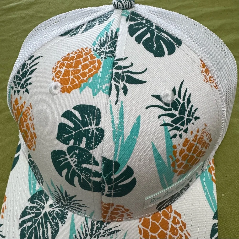 NWT Ron Jon Surf Shop Pineapple Tropical Print baseball Cap - Picture 2 of 8